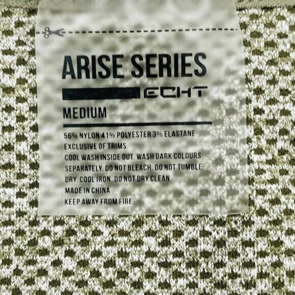 ECHT Arise Sports Bra V3 Sz Medium Khaki - Picture 3 of 4